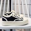 Platform canvas biscuit shoes women's shoes spring and summer 2025 new muffin versatile sports and leisure little white shoes board shoes