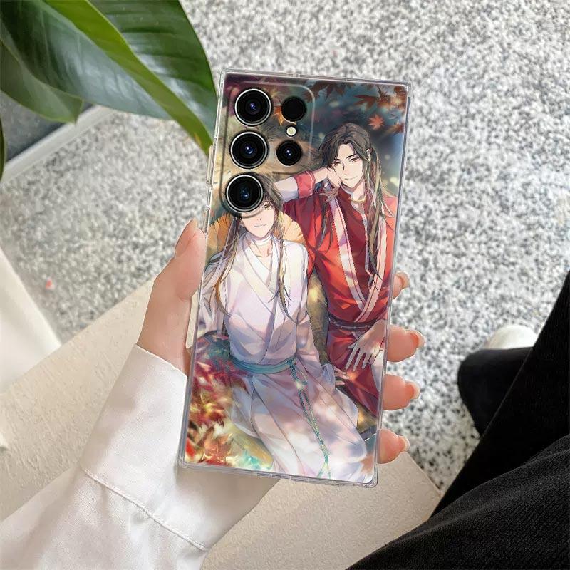 Heaven Official's Blessing Anime Phone Case For Samsung S26 S25 S24 S23 Ultra S22 S20 Plus S21 S25 FE Clear Cover S26Ultra Funda