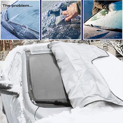 1/2 ks Kryt čelního skla auta/zpětného zrcátka pro led a sníh Oxford Fabric Winter Auto Snow Shield Ochrana čelního skla pro odstraňování ledu Anti-UV