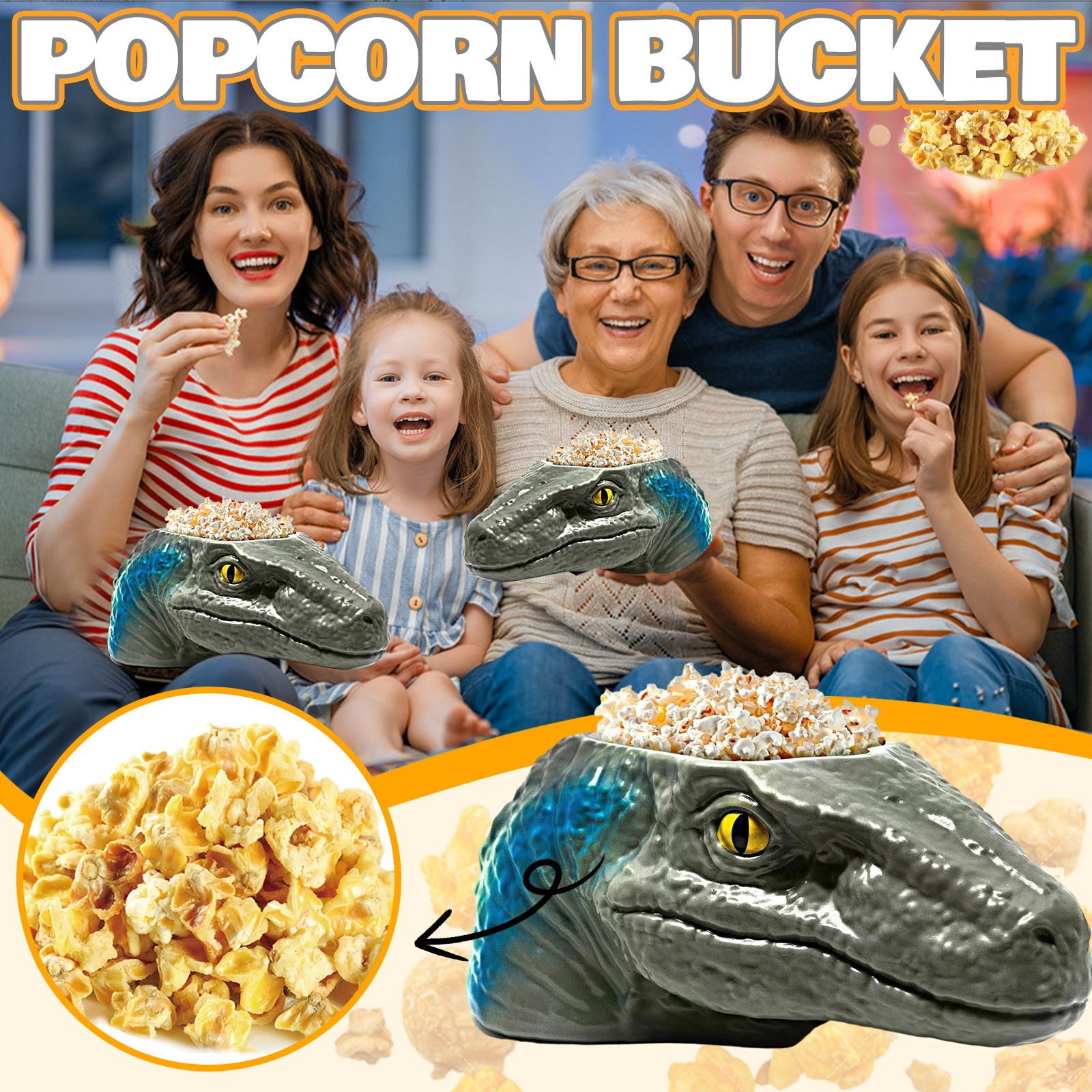 

Ведерко для попкорна в форме динозавра, оригинальные и креативные украшения One Size