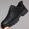 Men's Business Leather Shoes Soft Moccasin Shoes Comfortable Casual Shoes for Men Autumn Solid Black White Men Sneakers