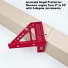 45/90 Degree AluminumAlloy Square Ruler Protractors MultiAngles Measuring Ruler