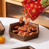 Ru Han Japanese Wooden Octagonal Snack Box