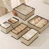Non-Woven Underwear Storage Box Without Lid Foldable Bra Storage Boxes Space Saving Breathable Underwear Organizer