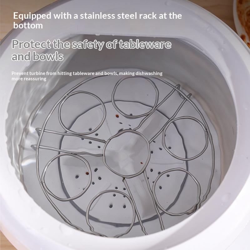 Folding Dishwasher Household Small Mini Turbine Dishwasher Fruit and Vegetable Washing Machine MINI Dish Washer
