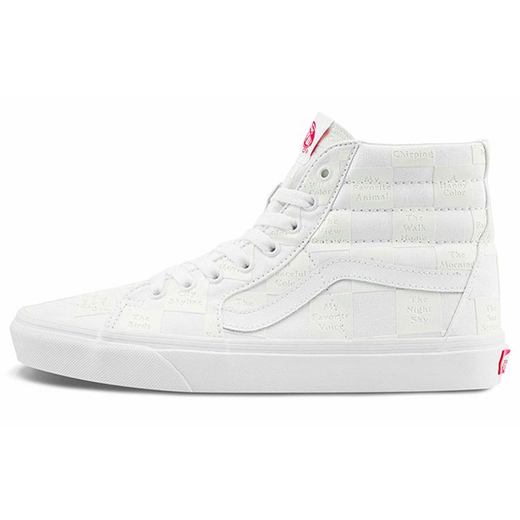 

Кроссовки унисекс Vans Sk8-Hi DIY Checkerboard White True-White VN0A5KRH8AX 34.5