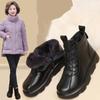 Women Boot Winter 2024 Women Genuine Leather Ankle Boots Female Round Toe Solid Colors Warm Fur Winter Boots for Women Boots
