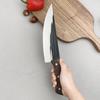 Cuțit de bucătar lucrat manual Satâr pentru carne Mâner din lemn din oțel inoxidabil Cuțite de tăiat chinezești