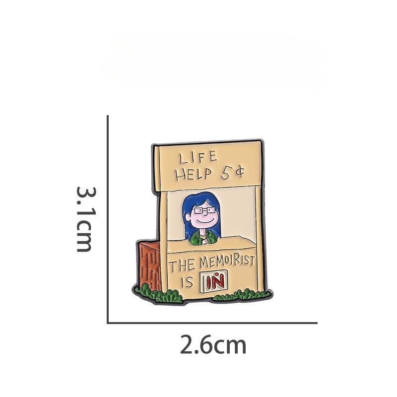 Bestseller Vielseitige Bekleidungszubehör-Serie Metallabzeichen Brosche Kragenstift