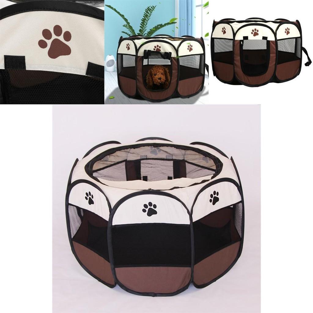 Tenda Kennel Portatile per Animali Domestici Design Ottagonale per Facile Montaggio e Riposizionamento