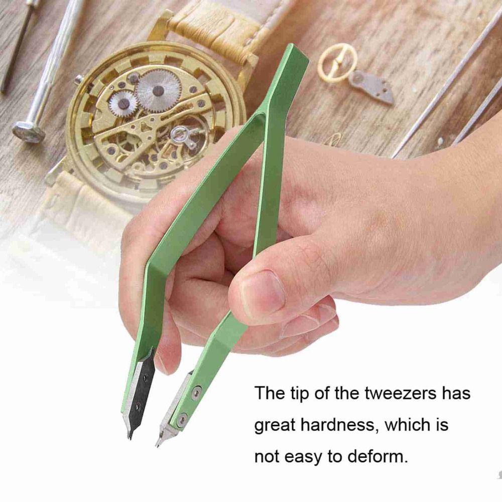 Aluminum Alloy Watch Spring Bar Remover V Shaped Repair Tweezer Clips Spring Bar Pliers  Watchmaker