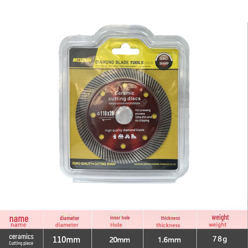 Diamond Tile Cutting Blade for Angle Grinders - Ceramic & Marble Chamfering Slice