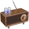 B9 Retro Bluetooth Speaker with FM Radio and Wood Grain Design