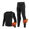Tri-polar Men's Fleece-Lined Thermal Athletic Base Layer Set