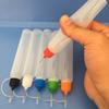 5Pcs Colorful 30ml Refillable Squeezable Needle Bottle Point Line Diy Polymer Clay Tools Gifts