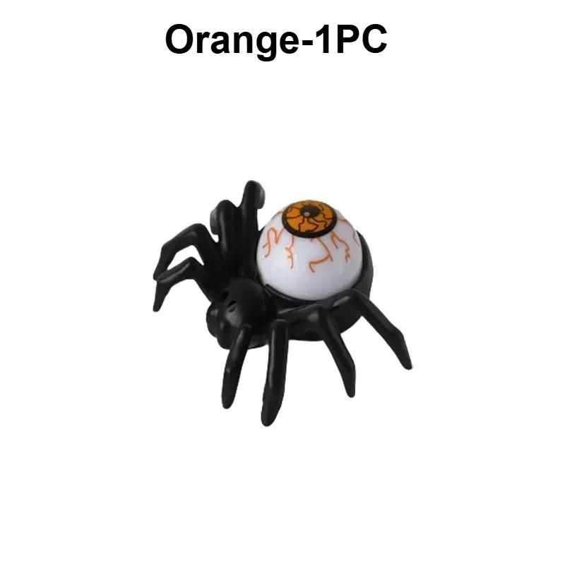 1-5PCS Halloween LED Eyeball Candle Lamp with Spider Design Glowing Pumpkin Light for Party Atmosphere Decoration Prop Spooky