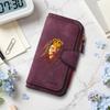 Men's Lion Crown Pattern Long Wallet Forever Letter Multi Slot Portable Card Holder Purse