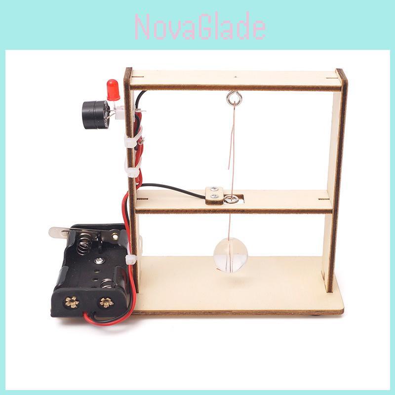 Stem Educational Wooden Earthquake Alarm Diy Kit For Kids Science Experiment Handmade Tool