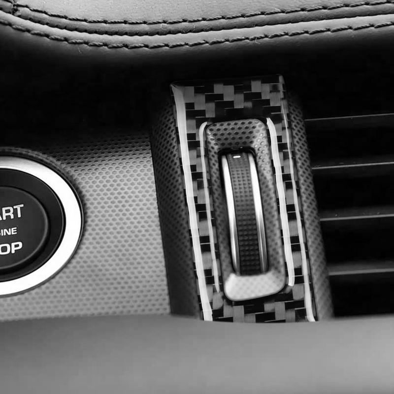 For Land Rover Range Rover Evoque 2012-2018 Real Carbon Fiber Stickers Central air vent control panel Car Accessories decorative