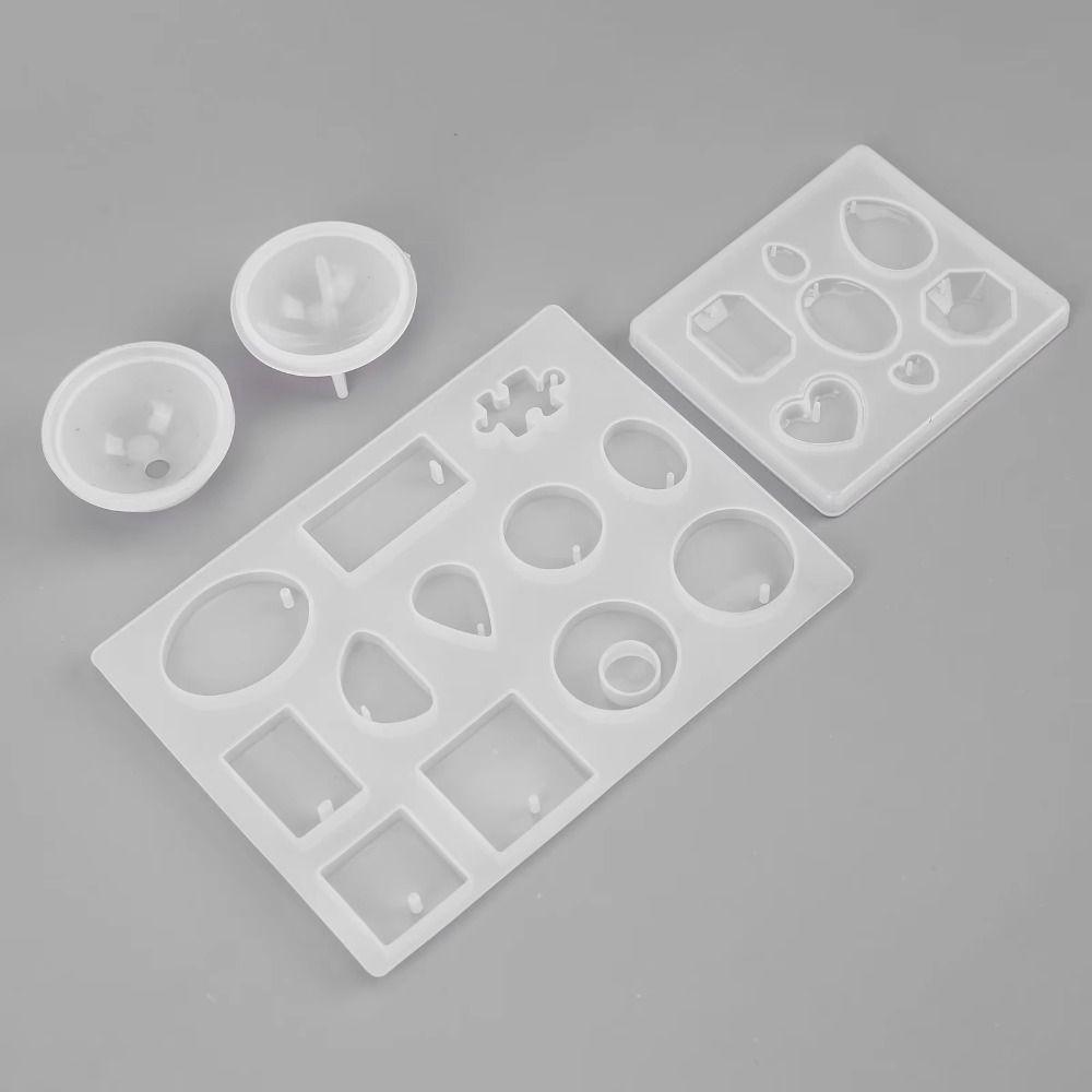 Glitter Power Set Epoxy Resin Mold Kits Clear Epoxy Resin Jewelry Casting Mould Kit Home Decor