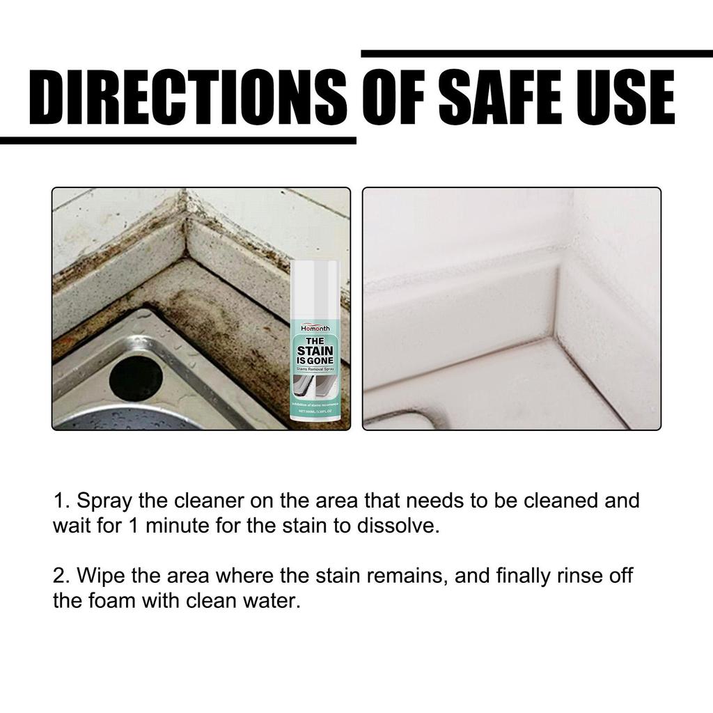 100ml RV Stain Removal Spray Stain Brightening Car Interior Dirt Cleaning Multi-Purpose Cleaning Spray