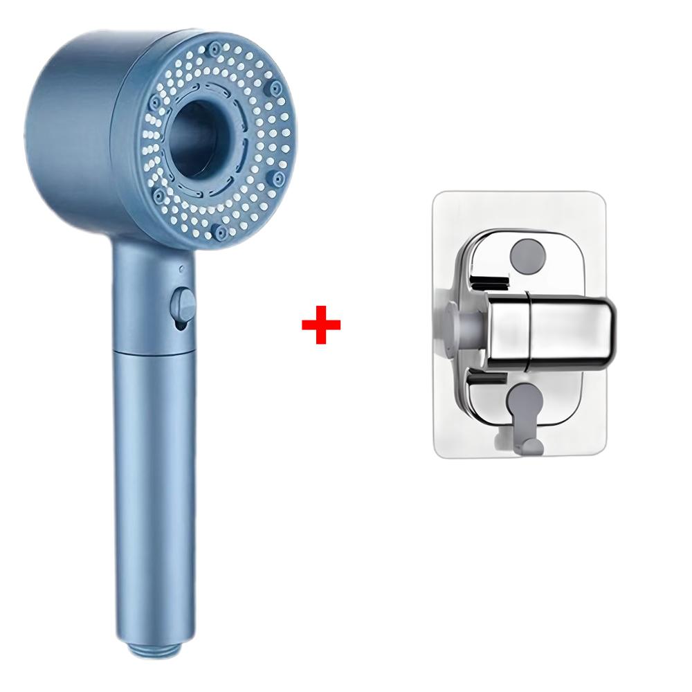 5 Spray Modes Water Saving Filter Shower Head with Pause Switch ABS High Pressure Bathroom Showerhead Accessories Set for Bath