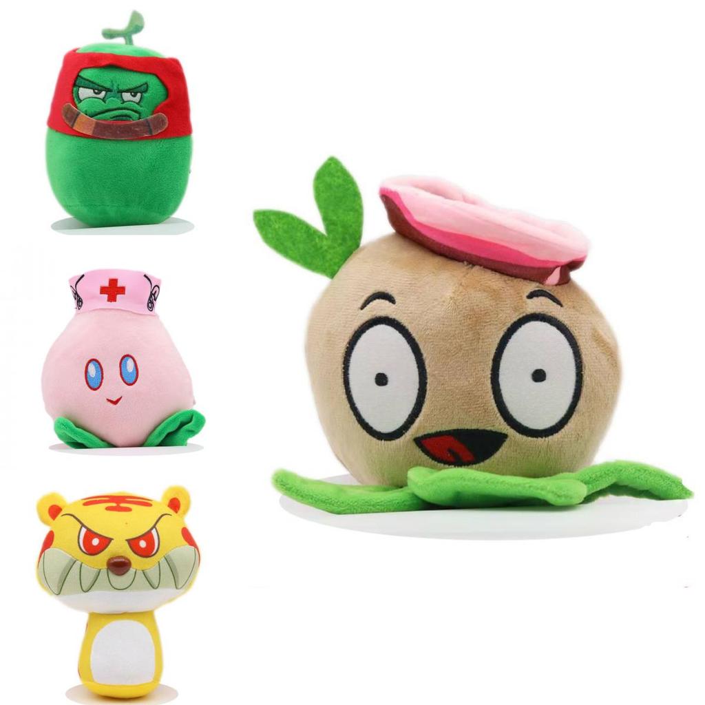 Plants Vs Zombies Plush Toy Set With Pp Cotton Filling For Kids Birthday Gift