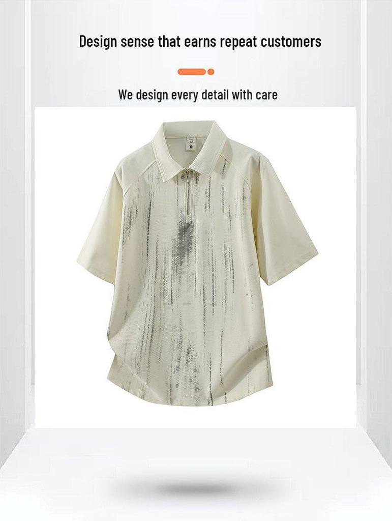 2026 Men's Ice Silk Quick-Dry Short-Sleeve Polo Shirt