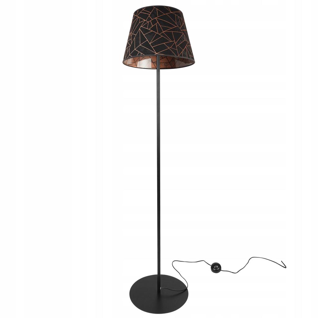 Stehlampe, Stehend, Metall, Lampenschirm mit Kegelmuster