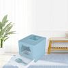 Enclosed Cat Litter Box Anti Splashing Easy to Clean Odor Control Large Top Entry Foldable Kitty Litter Tray with Lid