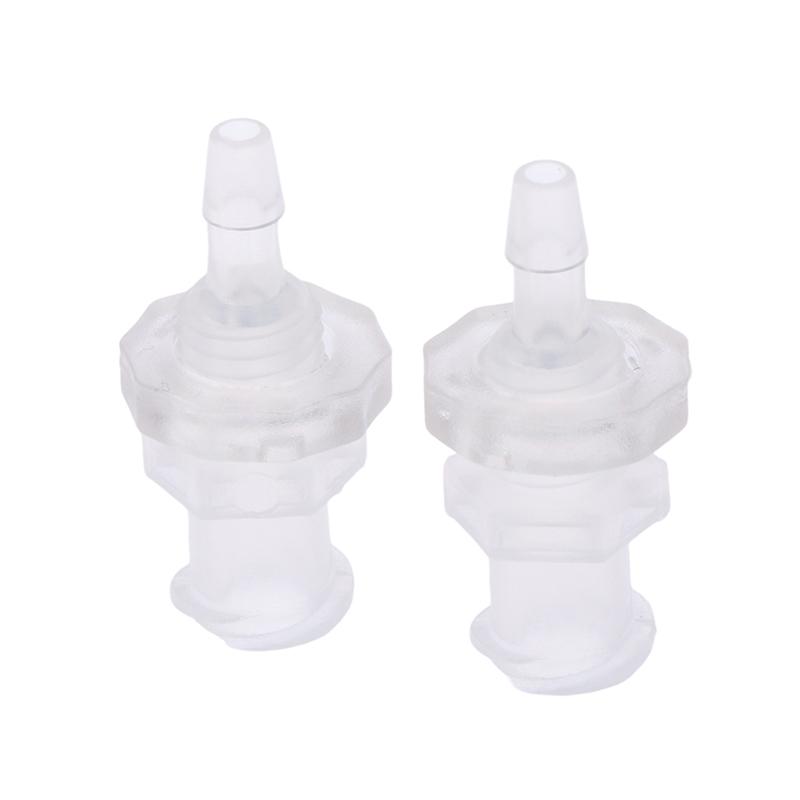 2Pcs Luer Lock Adapter PP Plastic Air Valve Pipe Subpackaging Instrument Connect