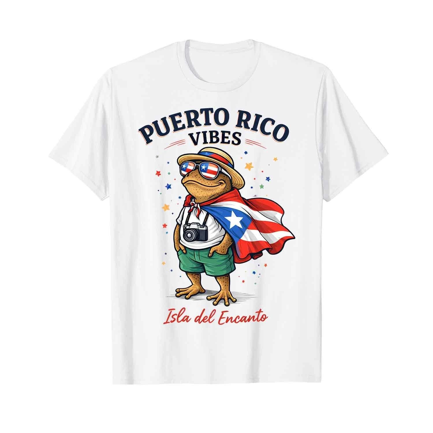 Coqui Frog Puerto Rico Flag Puerto Rican Boricua T-Shirt XL
