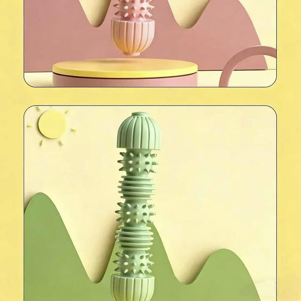 A new type of anti dog bite chewing toy with caterpillar shaped small dog teeth grinding and cleaning tool
