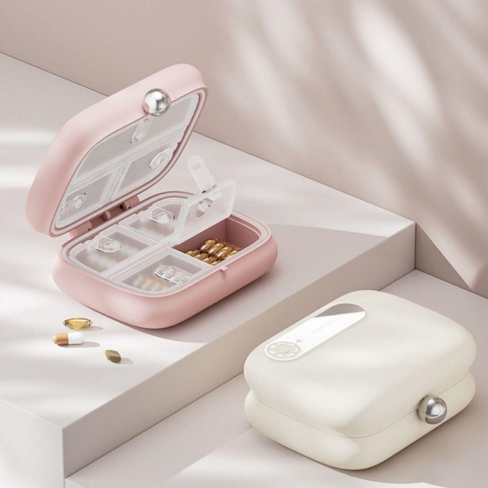 Mini Double Layer Pill Organizer Moisture-Proof Pill Dispenser Vitamin Container  Travel