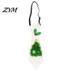 Quick Wear Holiday Necktie Adjustable Glitter Christmas Necktie, Non-woven Fabric Dress Up Costume Fun Party Favors Accessories, Sparkling Funny