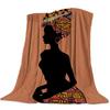 African Girl Flannel Blanket Sofa Bedspread Nap Blanket Gift Shawl Blanket Source Direct Supply