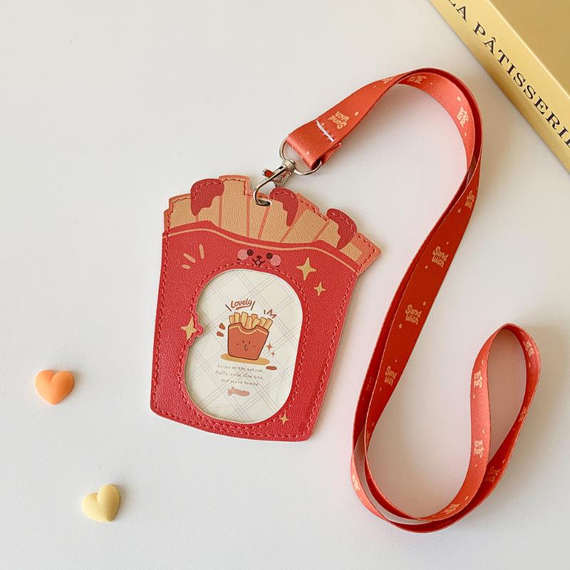 Cute Cartoon Capybara Animal Decoration Set Campus Card Protection Set Small Card Key Chain Pendant Photo Storage Protector