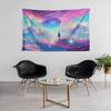Starry Night Landscape Tapestry Psychedelic Colorful Wall Art Van Gogh Style Aesthetic Home Decor