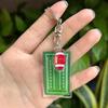 Acrylic Baseball Field Football Field Keychain Basketball Court Keyring Bag Pendant Double-Sided Key Chains Souvenir Gift