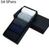 3/5 Paar Herren Frühling Herbst Mittelhohe Atmungsaktive Baumwoll Sport Business Socken