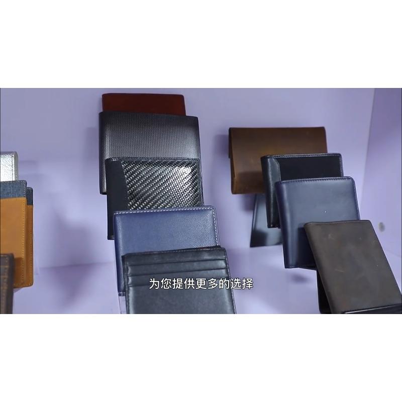 

Гаманець з коров ячої шкіри від імені RFID шкіряні чоловічі та жіночі гаманці OEM гаманець для багатьох карток фабрика шкіргалантереї OEM/ODM customization