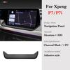 For Xpeng P7 P7i -2025 Interior Mouldings Accessories Top Suede GPS Navigation Screen Decoration Frame Panel Protective