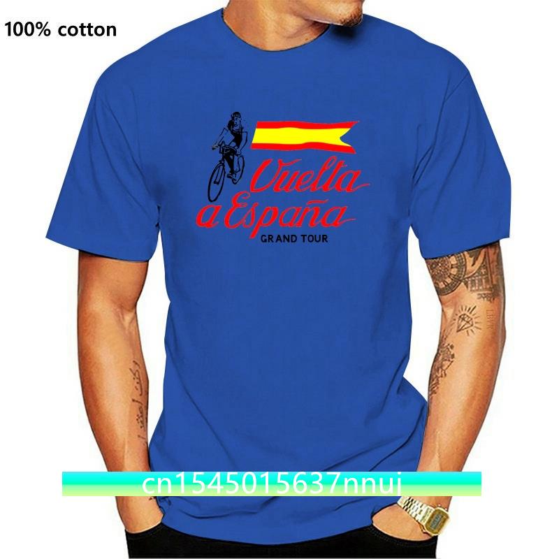 Nové tričko Vuelta A Espana s potiskem pro pánské vintage španělské cyklistické tričko s motivem Grand Tour ve Španělsku