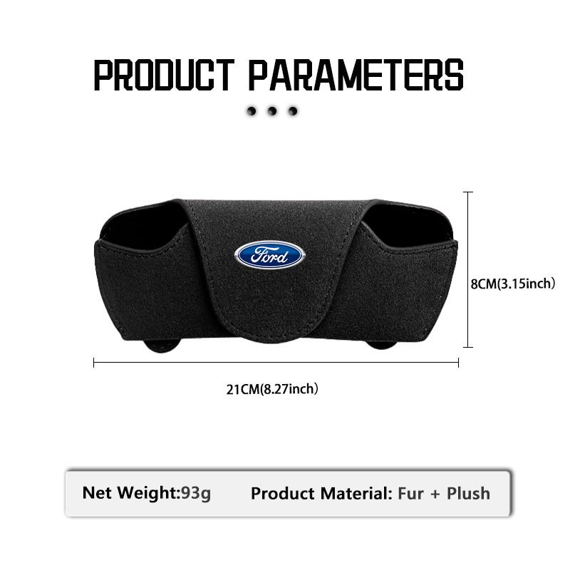 For Ford Car Sunglasses Protect Storage Cases Sun Visor Glasses Box Accessories Focus mk2 mk3 mk4 Fiesta Ranger Mondeo S-MAX APR1