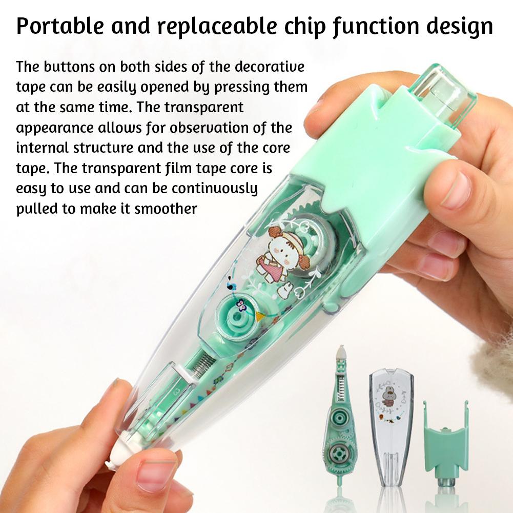 Correction Tape Decorative Sticker Pen Animal Press Type Decorative Pen Cute Pattern Decorative Tape Student Stationery Supplies