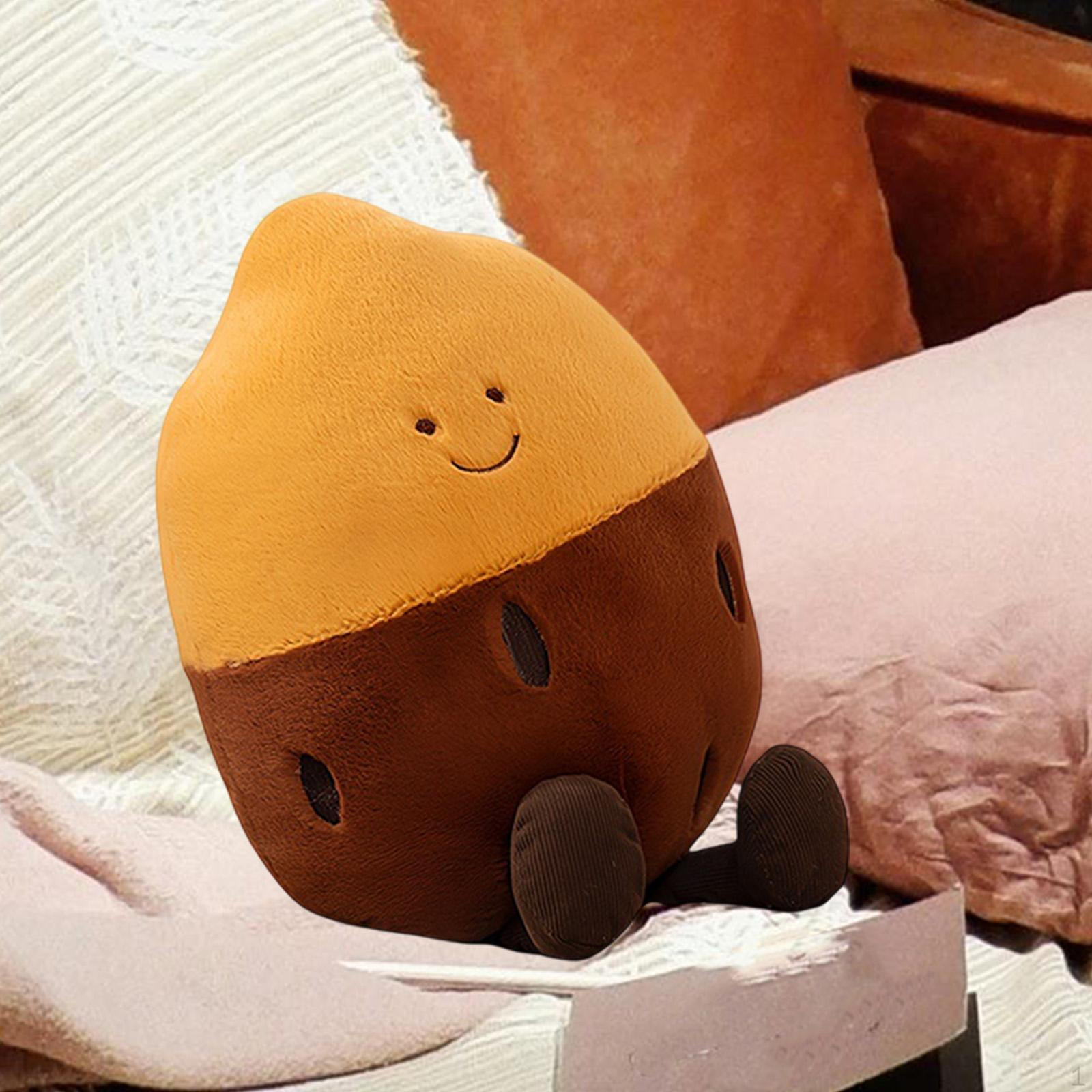 Мягкая игрушка в виде кукурузы и батата украшение Kawaii креативная мягкая подушка для дивана для спальни и дома Brown Sweet Potato 1288₽