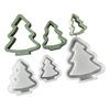 1/3Pcs Christmas Tree Silicone Mold DIY Handmade Hollow Xmas Tree Ornament Crafts Mold Gypsum Cement Epoxy Resin Casting Mold