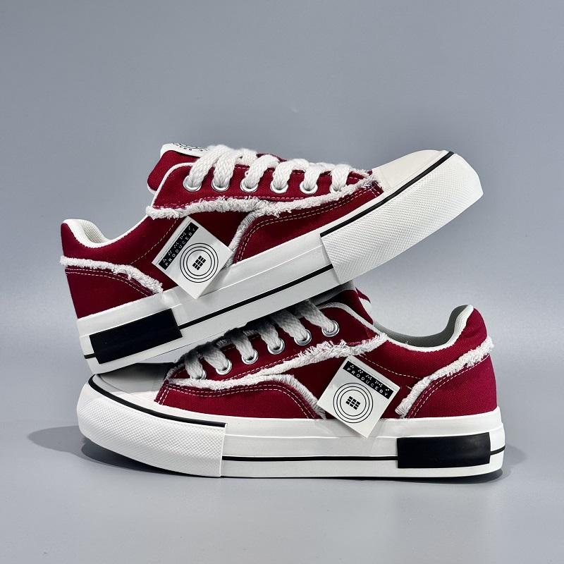 

TUINANLE Trending Low-top Canvas Shoes Men s Casual Cool Street Style Shoes Hip Hop Sneakers 44 красный