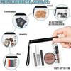 2Pcs 20x20cm Security Liquids Bag Clear Washing Bag Portable Makeup Bag  Airport