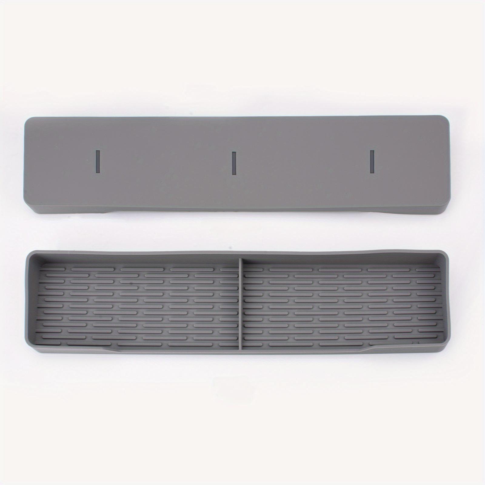 

Силиконовая магнитная полка для плиты, кухонный органайзер, подставка для хранения специй над плитой, магнитный органайзер для духовки, верхняя полка, новый серый